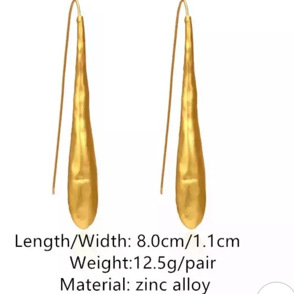 High end gold tone earrings brand new - Picture 2 of 2